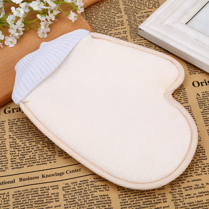 Hình ảnh sản phẩm Găng tay 17*21 Bông Tắm Xơ Mướp Tự Nhiên