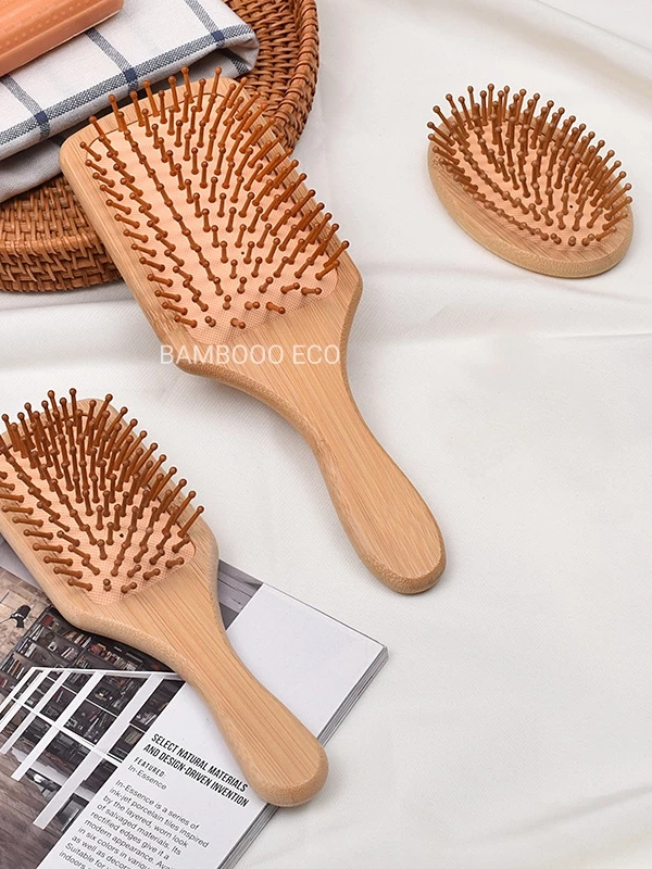 Hình ảnh sản phẩm Lược Gỗ Tre Massage Da Đầu Bằng Tre Thân Thiện Với Môi Trường